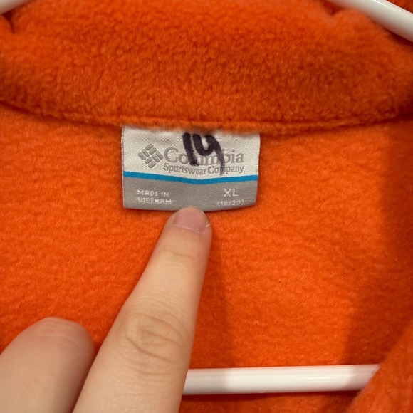 Columbia OSU Oregon State University Fleece Jacket Orange Full Zip XB3912 XL - Picture 4 of 8